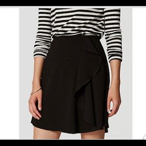 Loft Ruffle Front Cascade Skirt